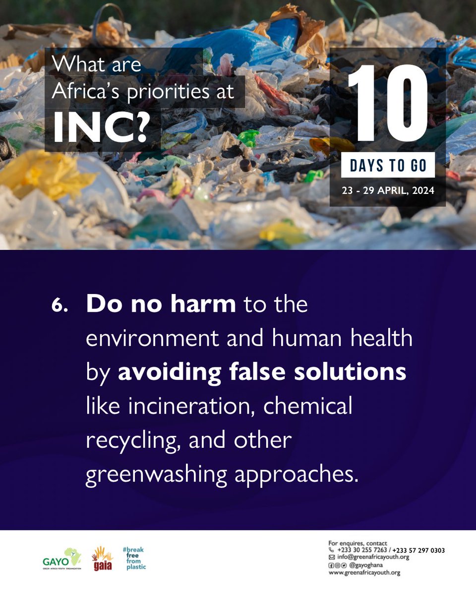 gayoghana's tweet image. Prioritizing truly eco-friendly alternatives is essential for a healthier #planet and #society.

#BreakFreeFromPlastic #PlasticsTreaty #BeatPlasticPollution #INC4