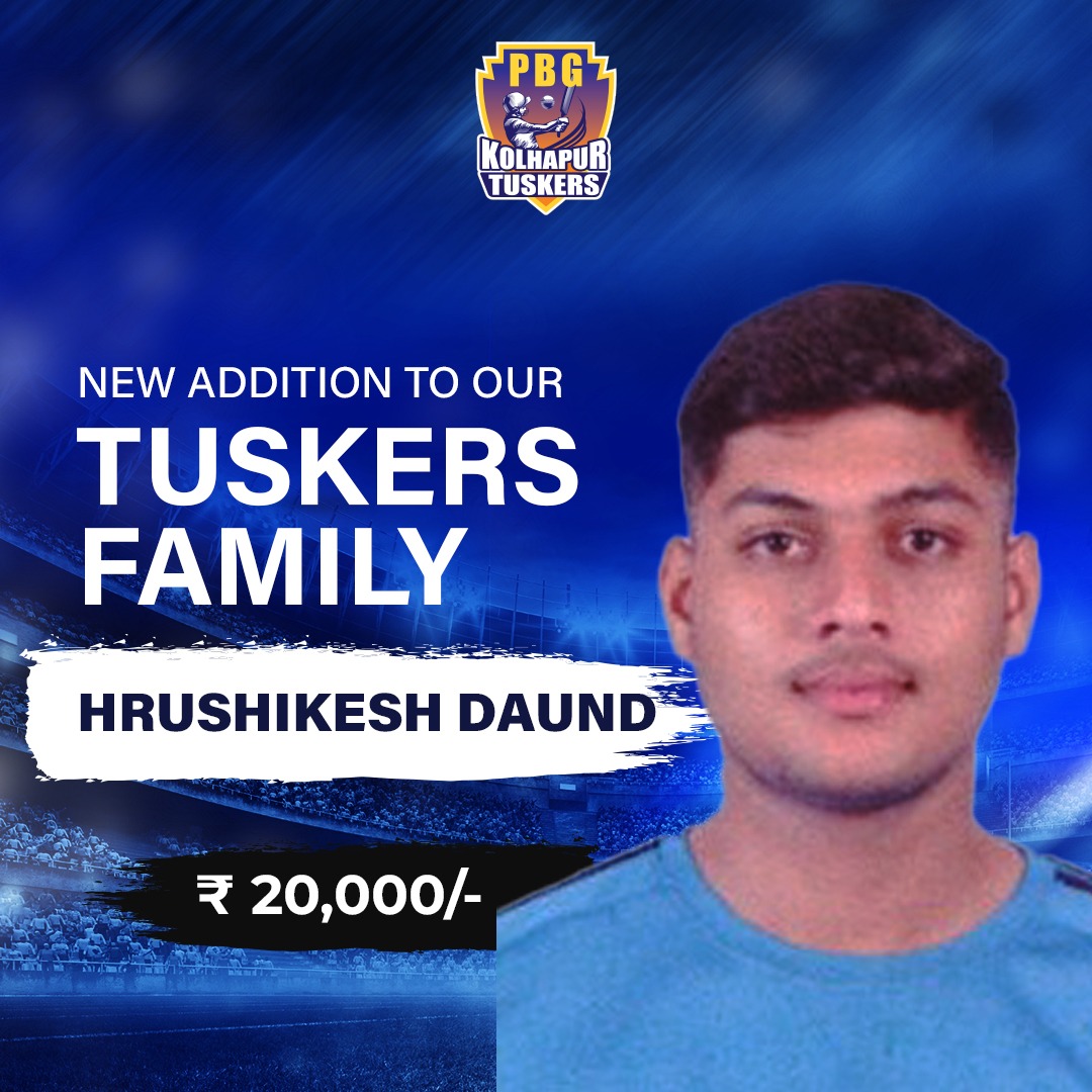 Thrilled to call myself a Tusker! 💫 #TuskersUnited #newchapter

#KolhapurTuskers #MPL2024 #TuskersForever #MPL #ThisIsMahaCricket