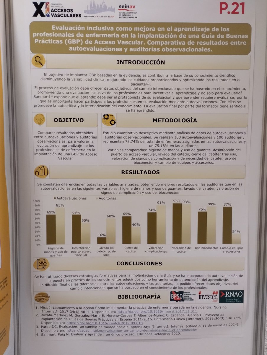 Paulalonic's tweet photo. Nuestra compañera Ana Holgado del Hospital Universitario San Agustín también en #XISEINAV BCN..... https://t.co/v58p8w9wHm