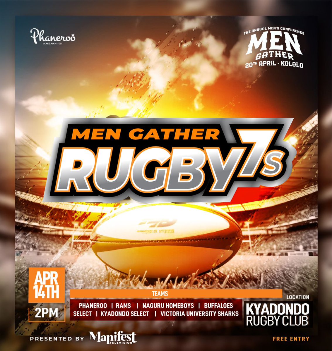 I know I can play, but the venue is tempting. Kyadondo is calling me for other talents.

Which talent can you perform well at Kyandondo Rugby Grounds?

🗓Sunday, April 14th 2024
⏰2pm EAT
📍Kyadondo Rugby Club 

#MenGatherVII
#ThePriest