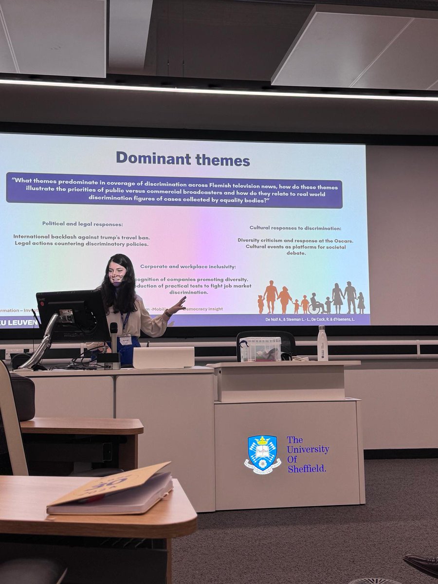 Thank you so much for having me <a href="/ECREA_eu/">ecrea_eu</a>! I loved presenting (and standing in front of 😄) our research on discrimination within Flemish television news, and listening to and meeting all the other presenters motivated us even more 💻✨