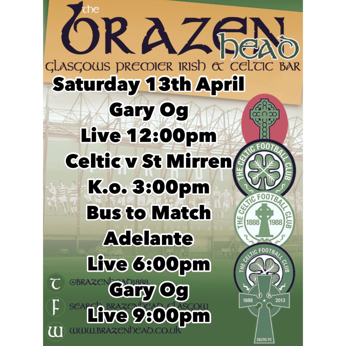Great night with the Irvine CSC, back in Glasgow today. See you in the @Brazenhead1888