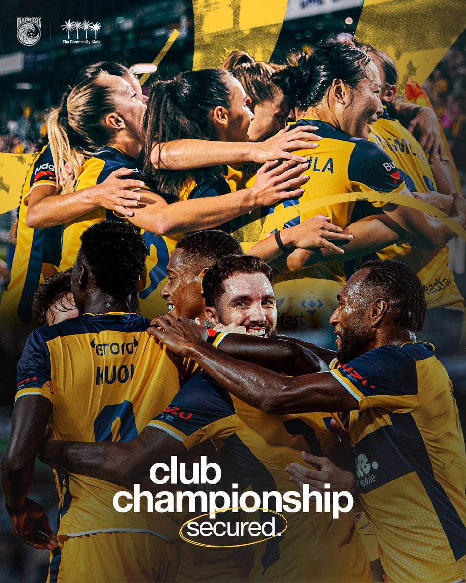 CCMariners's tweet photo. 𝟐𝟑/𝟐𝟒 𝐀-𝐋𝐄𝐀𝐆𝐔𝐄 𝐂𝐋𝐔𝐁 𝐂𝐇𝐀𝐌𝐏𝐈𝐎𝐍𝐒! 🏆

An incredible achievement from both our men's and women's teams, securing the Club Championship with two games to spare! 👏

#CCMFC #TakeUsToTheTop https://t.co/GcFVvm5ALP