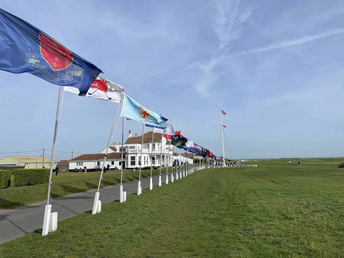 Another gorgeous day in prospect in SE Kent.  Malvern tee off at 10.40 vs Rossall in the last 16 of the <a href="/thehhcup/">Nick Owen</a> at a beautiful looking <a href="/RCPgolfclub/">Royal Cinque Ports Golf Club</a>
