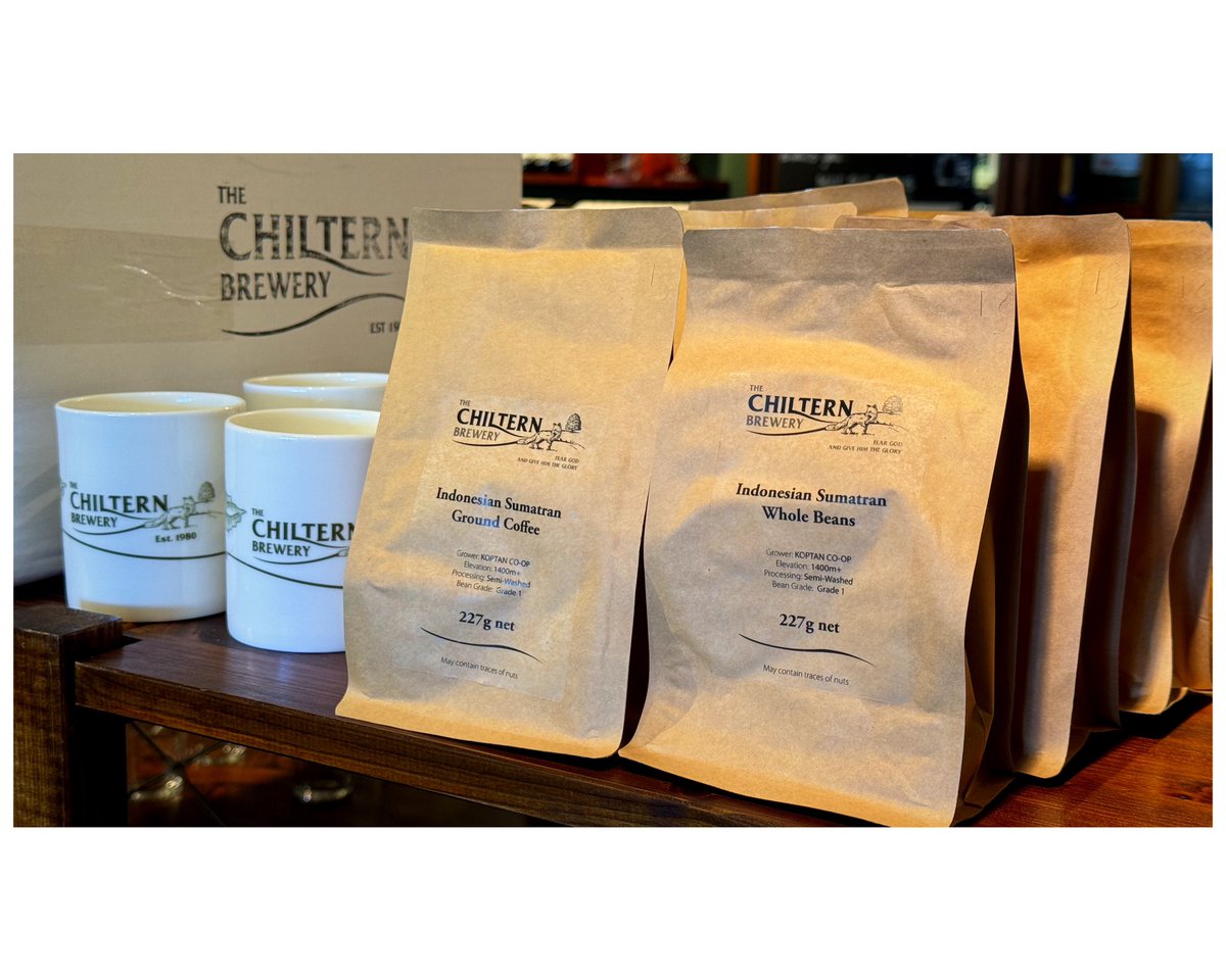 Want to kick off today with a brew…of our coffee as a taster?! . We invite you to pop in for a taste today to try our smooth coffee, roasted for us by @ChartleyCoffee. . Brewery Shop open 10-5; coffee tasting 10-1pm.