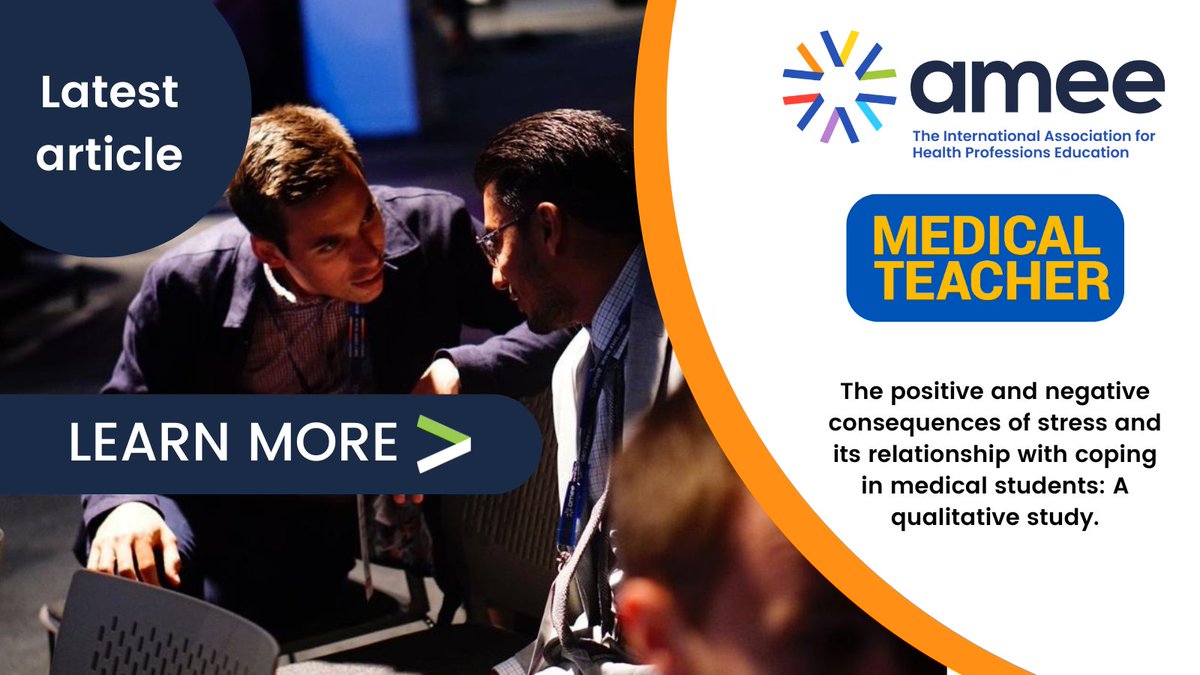 This qualitative study delves into the intricate relationship between stress, coping mechanisms, and their dual impact—both positive and negative—on health professional students. Read it on the #MedTeachJournal today: ow.ly/WiKP50Rfwbn #StressManagement