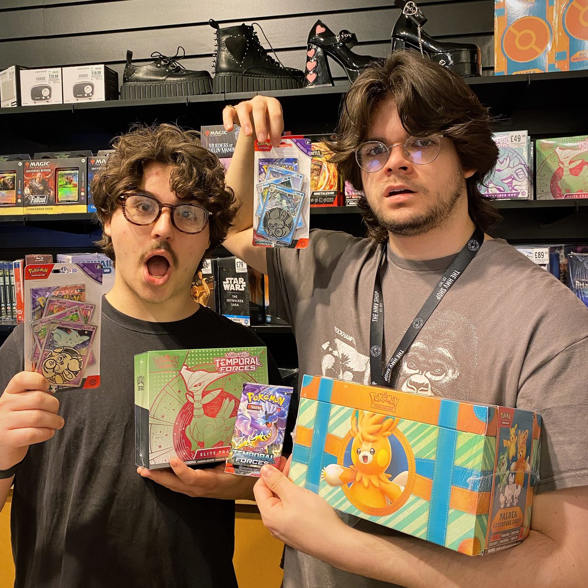 New #PokémonCards in stock. Including the latest set #TemporalForces. And an awesome Paldea adventure chest packed full of goodies! And much more.
•
#hmvForTheFans