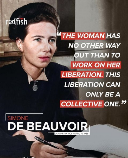 On April 14 1986 French feminist and author Simone de Beauvoir passed away. During the Nazi occupation of France, De Beauvoir was active in the resistance group “Socialism and Liberty” and later campaigned against the French colonization of Algeria.⁣ #SimoneDeBeauvoir #CPIM