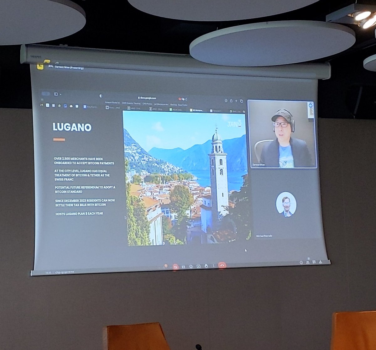 Great turn-up during the Bitcoin, Beer & BBQ conference in Podgorica, Montenegro, organized by @BitcoinMrezaCG in cooperation with @labitcoineta. 

@Excellion of @JAN3com now speaking via video connection about the potential of a bitcoin strategy for Montenegro.