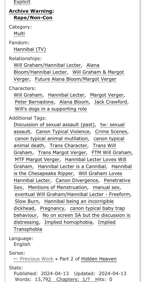 wholeanddeadly's tweet photo. 'In the Salt and Swell', Explicit, Will/Hannibal 

please read and heed the content warnings. Link below https://t.co/TQevWzQ9aH