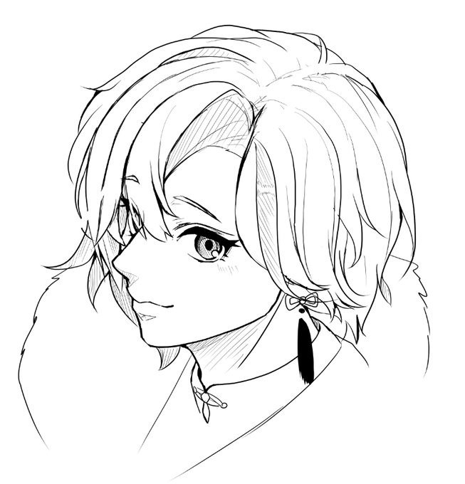 #はじろいろ
横顔練習 