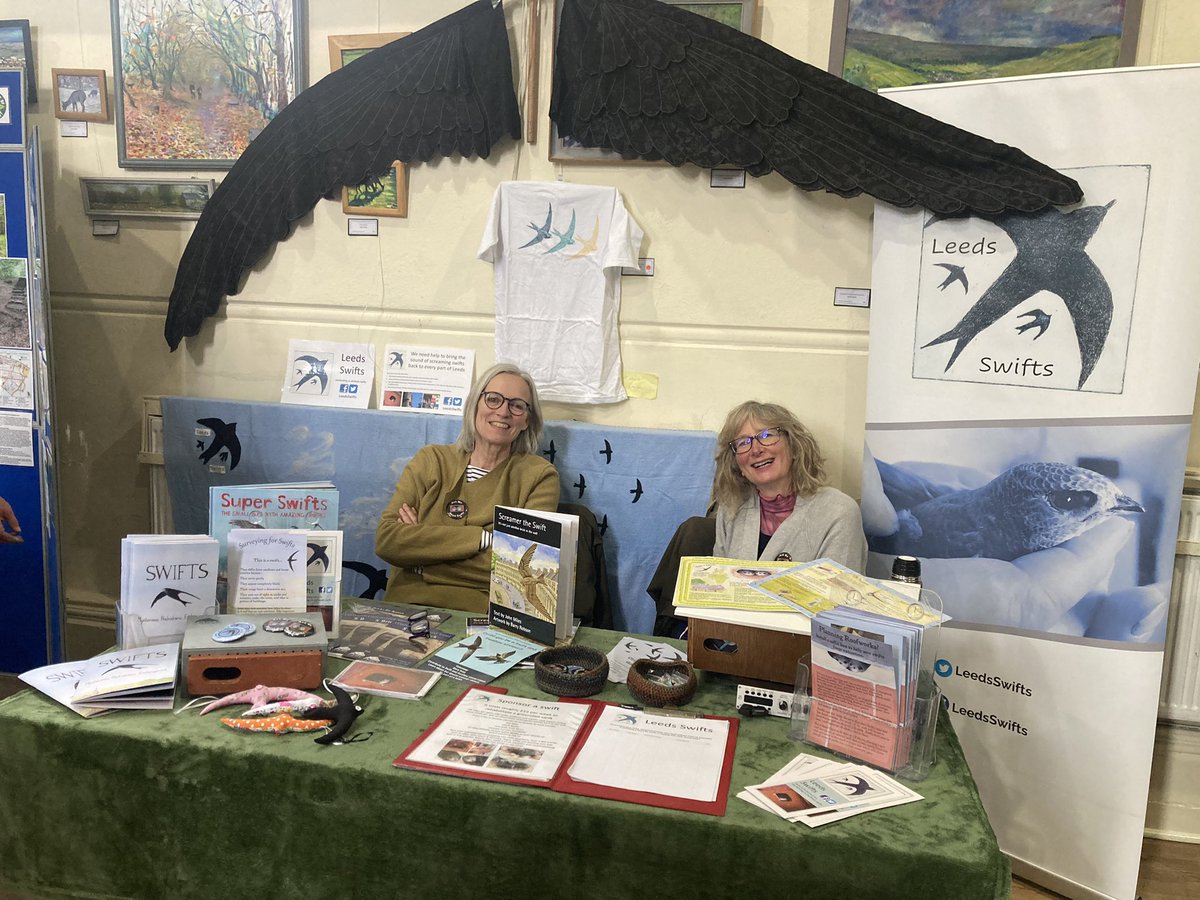 Come and see Leeds Swifts today at our stall at the Otley Green Fair at Otley Courthouse from 10am to 4pm. We’re here to answer all your questions about swifts, swallows and house martins and tell you about swift conservation nationally