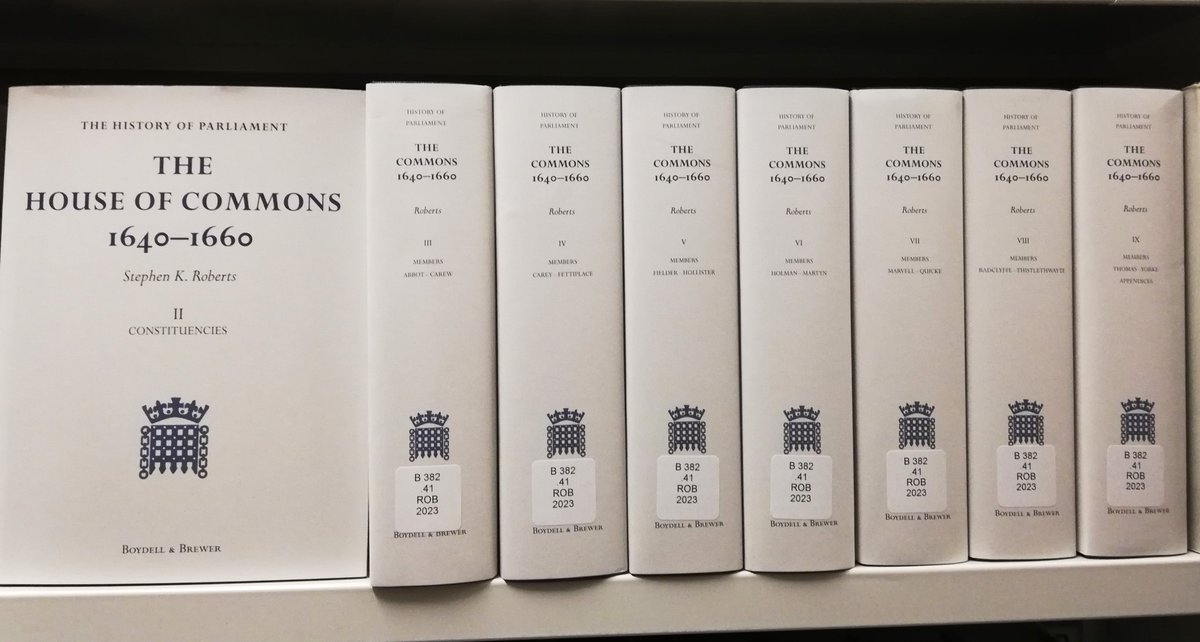 We recently received a very generous donation which allowed us to purchase #SomethingBig…this 9 volume set of the History of the House of Commons during the Civil War and Commonwealth. #WhatEverFloatsYourBoat #Archive30 @ARAScot