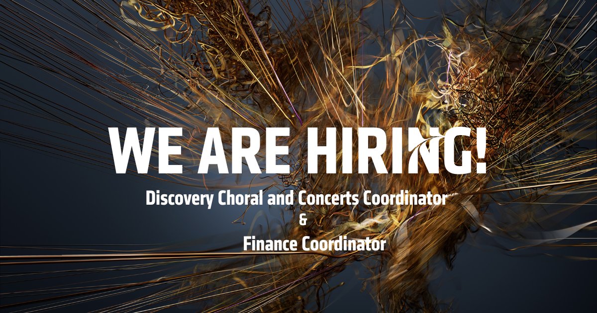 Exciting opportunities to join our team! LSO Discovery Choral and Concerts Coordinator 🎶 Apply by 26 April bit.ly/3TPcdst Finance Coordinator 📒 Apply by 21 April: bit.ly/3U6BpMn