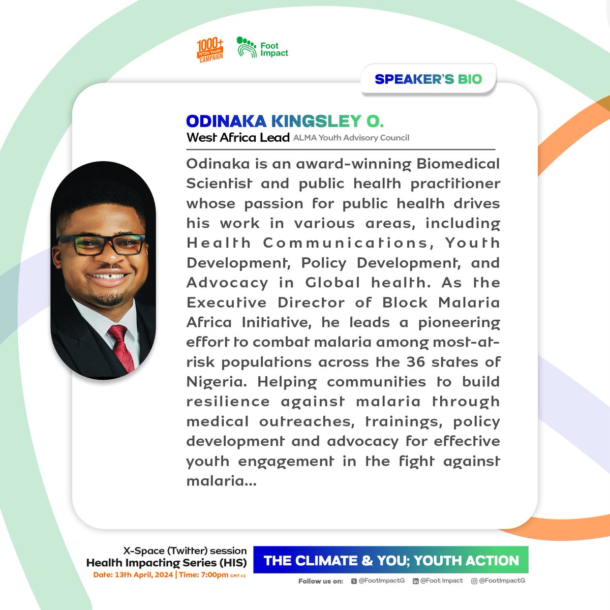 We are so excited🎊 Meet our season speaker, as we unravel the youth action in changing the narrative of the climate challenges in our community We are ready, are YOU? Join us today lnkd.in/dvCtAjvV #theclimateandyou #climatechange #BeatNTDsNaija #BeatNTDs #EndNTDs #NTDs