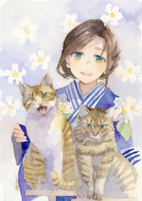 「holding animal」 illustration images(Latest｜RT&Fav:50)｜5pages