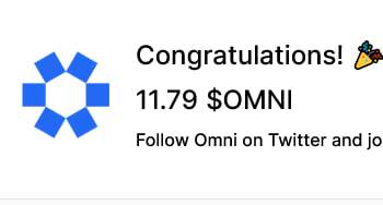 Miaa_tran's tweet photo. Kèo airdrop, làm testnet $OMNI đang launchpool Binance.
$OMNI có tổng cung là 100M, TGE sắp tới là 10M

Theo giá pre-market OTC hiện tại của nó đang là 50-70$/OMNI. Cho rằng giá list thấp hơn tầm 40$ đi, thì được ~ 2000$ ~ 50tr VND, cho một kèo testnet free làm lai rai https://t.co/JeIogK6ATM