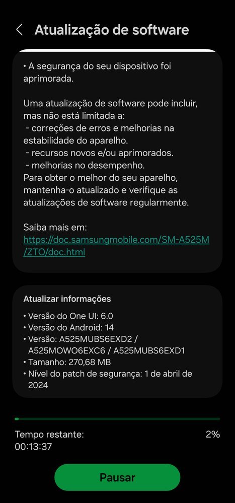 Samsung Galaxy A52 4G April 2024 update - Brazil #Samsung #GalaxyA52 #OneUI