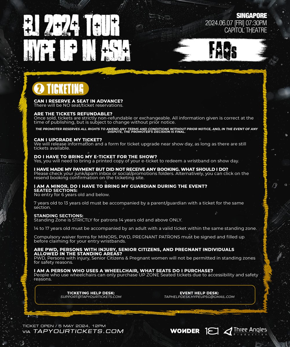 Threeanglespro's tweet photo. Singapore IDs, get ready to dance with B.I! 📢 Check out everything you need to know before ticketing and show day! 🎫

#BI #비아이
#HYPEUPinSG
#131LABEL #wondercoltd
#TAP #ThreeAnglesProduction https://t.co/qfQaNXQxPm