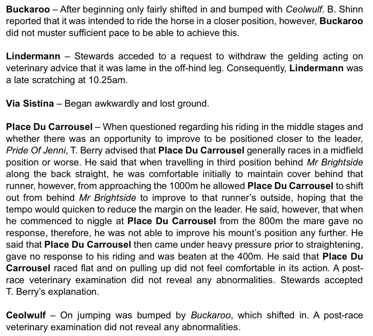 Featuring in the <a href="/RNSWStewards/">Racing NSW Stewards</a> report was the Queen Elizabeth at Randwick.