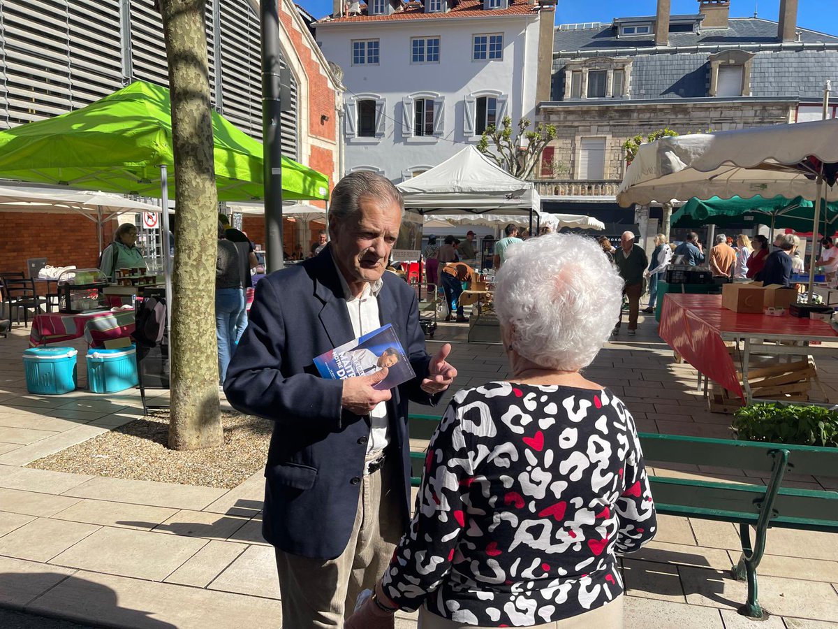 Tractage à #Biarritz ce matin #AvecBellamy