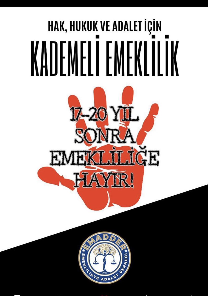 @EmadDernegi Kademe istiyoruz #EmeklilikteKademeyeTakılanlar