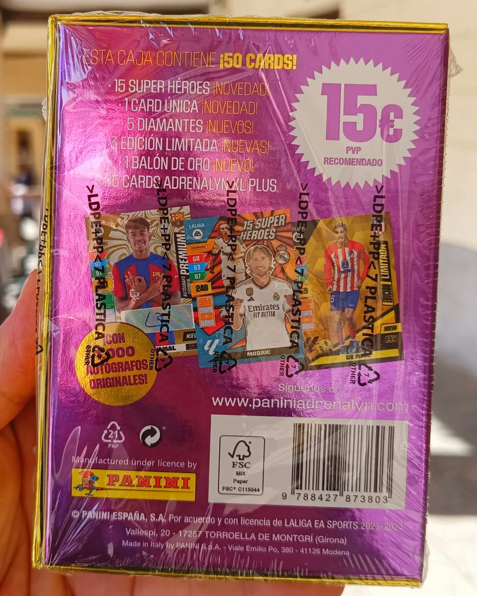 casapacoubeda's tweet photo. Ya está aquí el Dream Box
Este es el ultimo paquete de Adrenalyn 
Con 50 cartas 25 exclusivas y 25 Adrenalyn XL Plus https://t.co/yimmQHNnRw