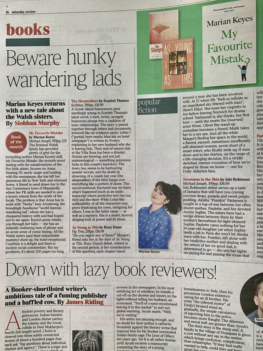 Beyond thrilled to have made it into @thetimes @TheTimesBooks 🤩 #AsYoungasThis #popularfiction