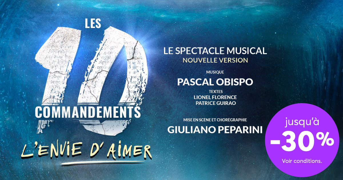 #BONPLAN 'Les 10 Commandements, l’Envie d’Aimer' arrive sur scène en 2024 dans une nouvelle version et pour une exceptionnelle tournée en France. Profitez d'une offre de lancement jusqu'à -30% avec Ticketmaster ! 🎟 bit.ly/3xt1SdY