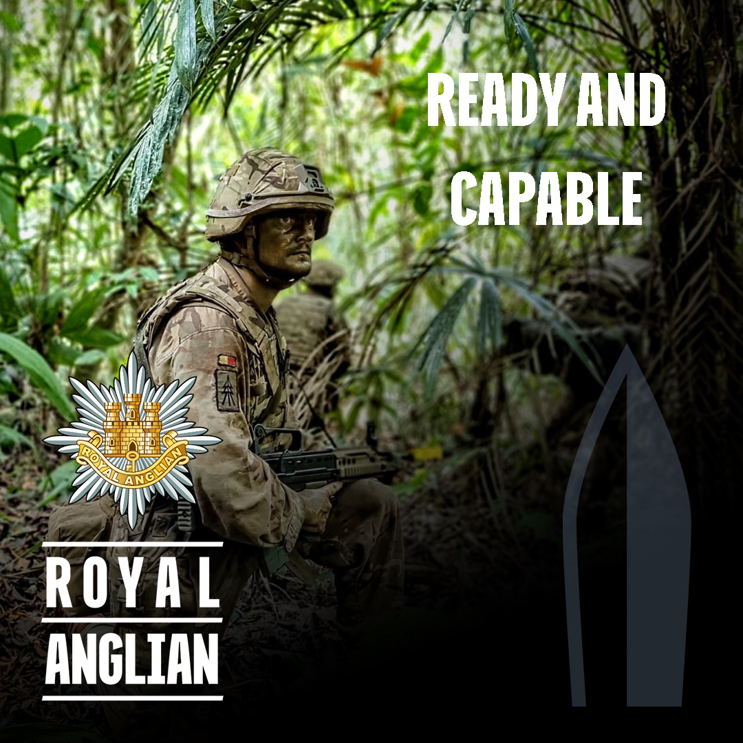 The Soldiers and Officers of the Royal Anglian Regiment are ready and capable to support operations around the world. Find out more on our website: royalanglianregiment.com #StrengthFromWithin #Soldier #RoyalAnglianRegiment #Army