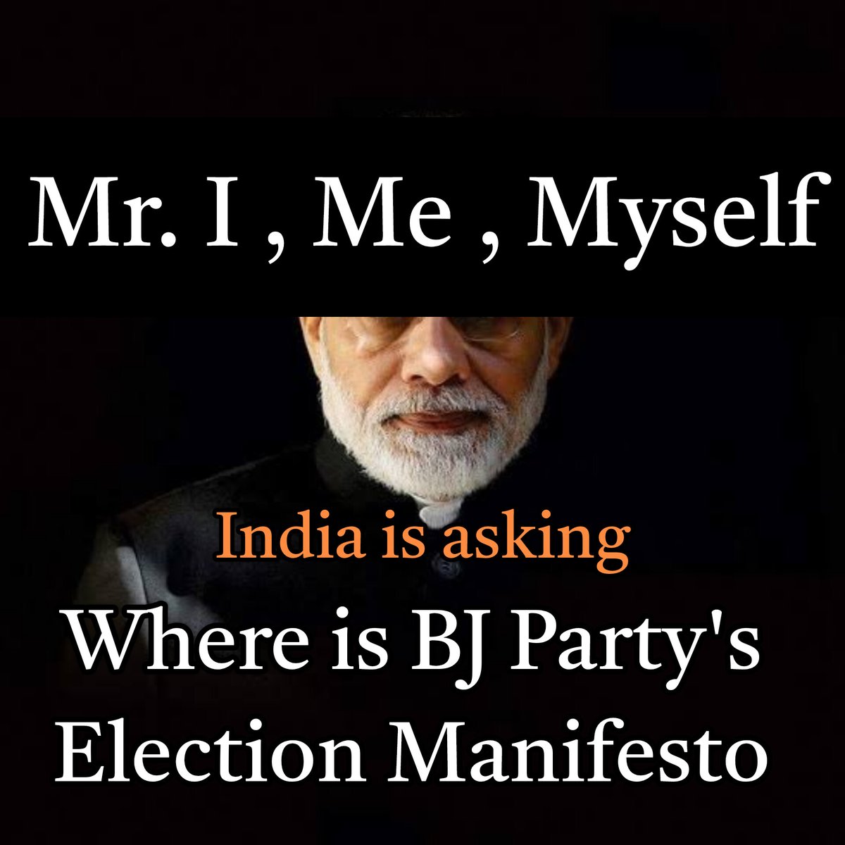 Are they taking Indian voters for granted ? #WhereIs_BJ_Party_Manifesto? #Gobi_Hai_Tho_Pumpkin_Hai