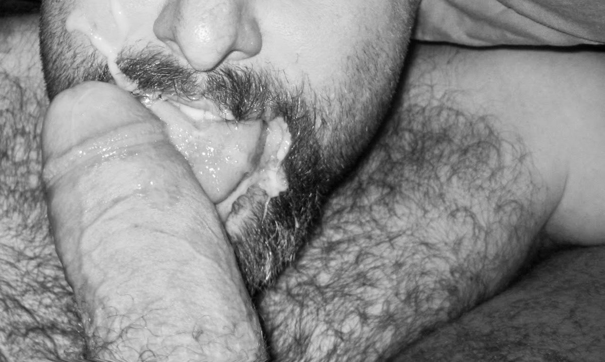 Licking him clean… #CumFacial #LickThatDick #UncutGayCock
