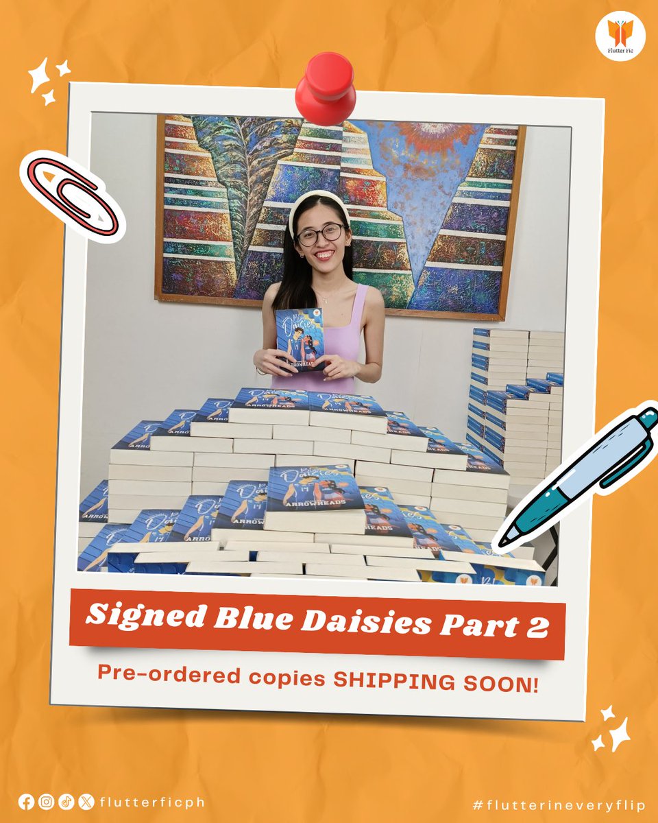 flutterficph's tweet image. UPDATE: @arrowheadswp signed pre-ordered copies of Blue Daisies Part 2! To those who pre-ordered, we will be shipping soon! 

#flutterficph #arrowheads