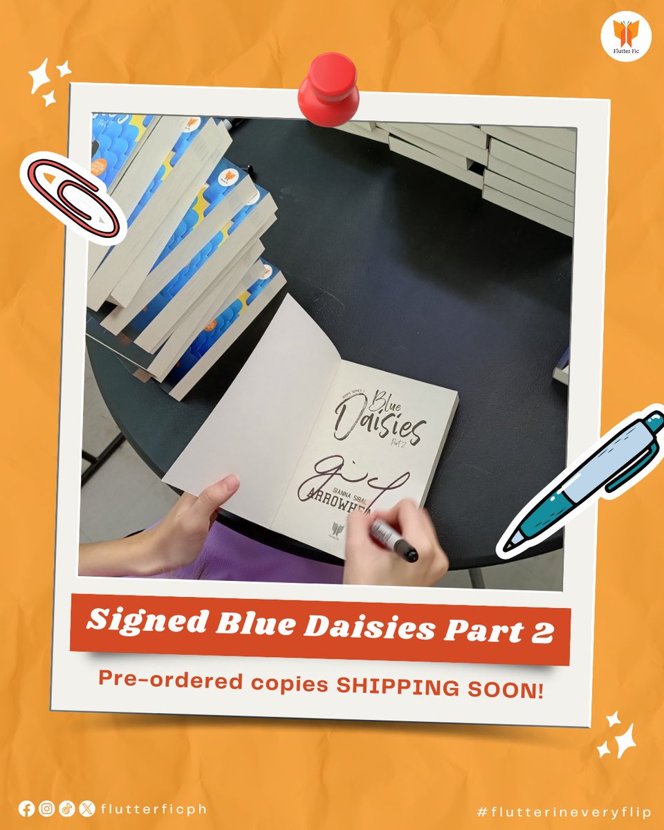 flutterficph's tweet image. UPDATE: @arrowheadswp signed pre-ordered copies of Blue Daisies Part 2! To those who pre-ordered, we will be shipping soon! 

#flutterficph #arrowheads