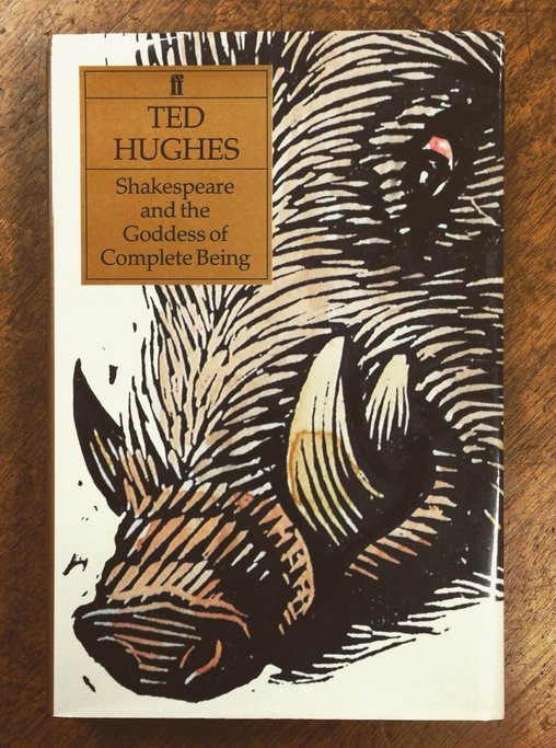 On this day in 1992 @FaberBooks published Ted Hughes's monumental study 'Shakespeare and the Goddess of Complete Being'. Read more about this great mythic study of Shakespeare in Ann Skea's article for the TH Society: thetedhughessociety.org/shakespeare