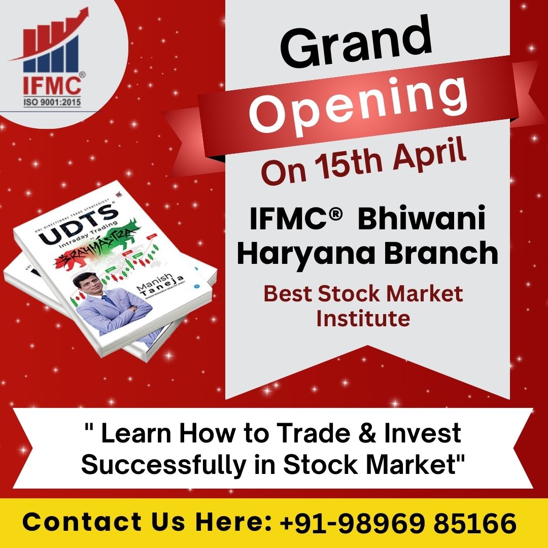 ifmcinstitute's tweet image. IFMC® is India’s leading and fastest growing institute dedicated to stock market learners.
IFMC® announces its 10th branch opening at Bhiwani, Haryana on 15th April. join the innovative courses and programmes of IFMC®. bit.ly/3JmCLMw
#ifmc #grandopening #haryana