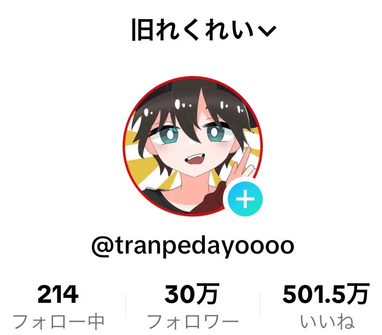 TikTokのフォロワー30万人突破しましたぁぁぁぁぁあ！！！！！！

約束通り1週間TikTokのアカウント名を前世の名前に

なんで？