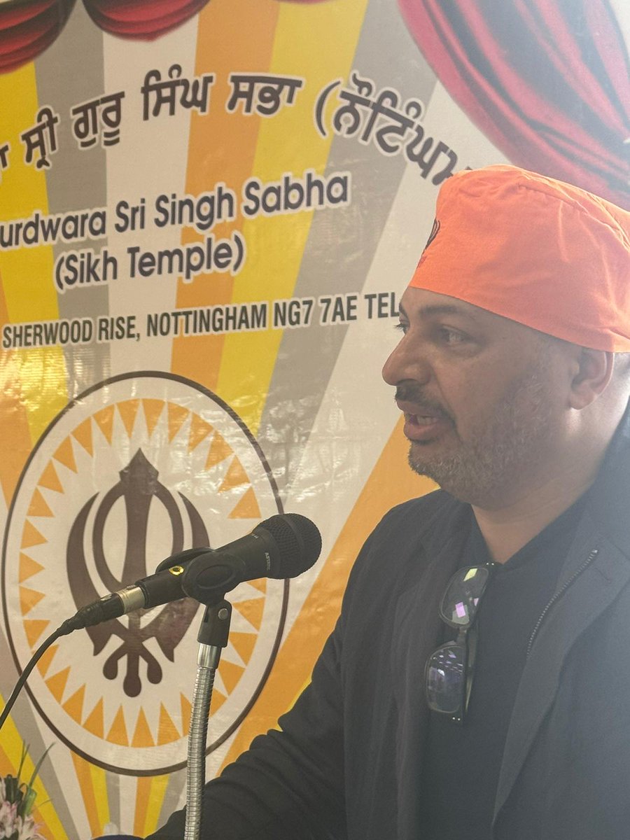 A warm welcome from Gurdwara Sri Singh Sabha (Sikh Temple) Sherwood Rise Nottingham. Myself and Claire Ward putting the case forward to vote Labour on 2nd May 2024!