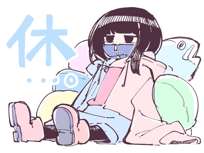「ピンクシャツ 座る」のTwitter画像/イラスト(新着)