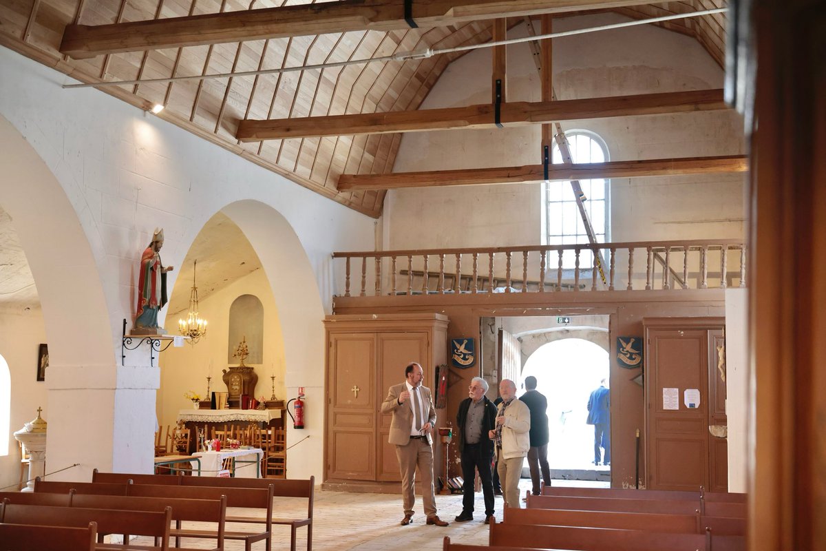 🔨 Ce matin, Marc Gaudet, Président du Département du #Loiret, est à Ascoux pour l'inauguration de la restauration de l'église. Grâce à plus de 100 000 € d'aide attribuée le Département, la commune préserve son précieux #patrimoine.