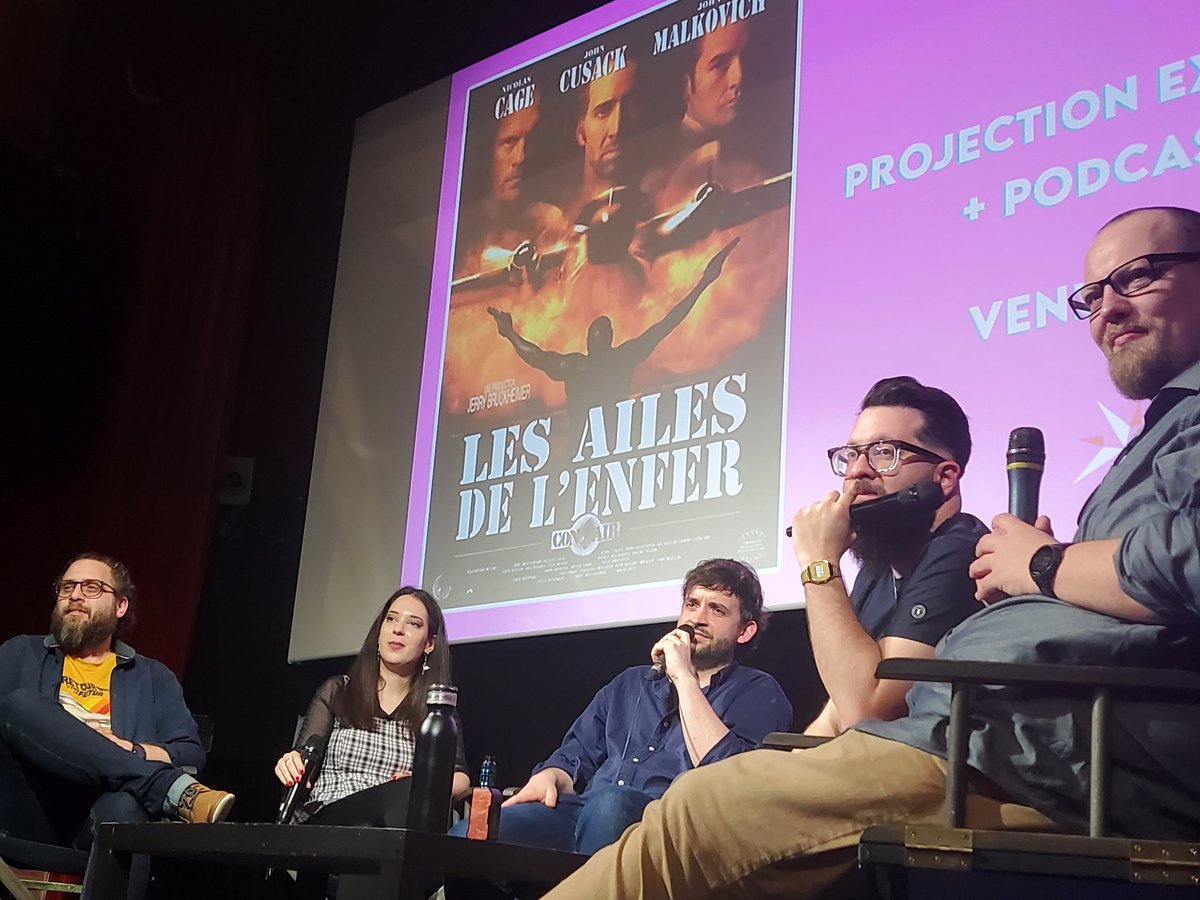 Shitlistcast's tweet photo. Hier c'était notre Premier Ciné-Club au @clubdeletoile 🍿 Pour l'occasion, on a diffusé "Les Ailes de l'enfer" produit par Jerry Bruckheimer en 35mm et en VF suivi d'un podcast en Live 🎙

Merci à tous d'être venu 🫡 et au Club de l'etoile et @Wonder_Vesper pour l'orga ❤️ https://t.co/TZgY67wcMy