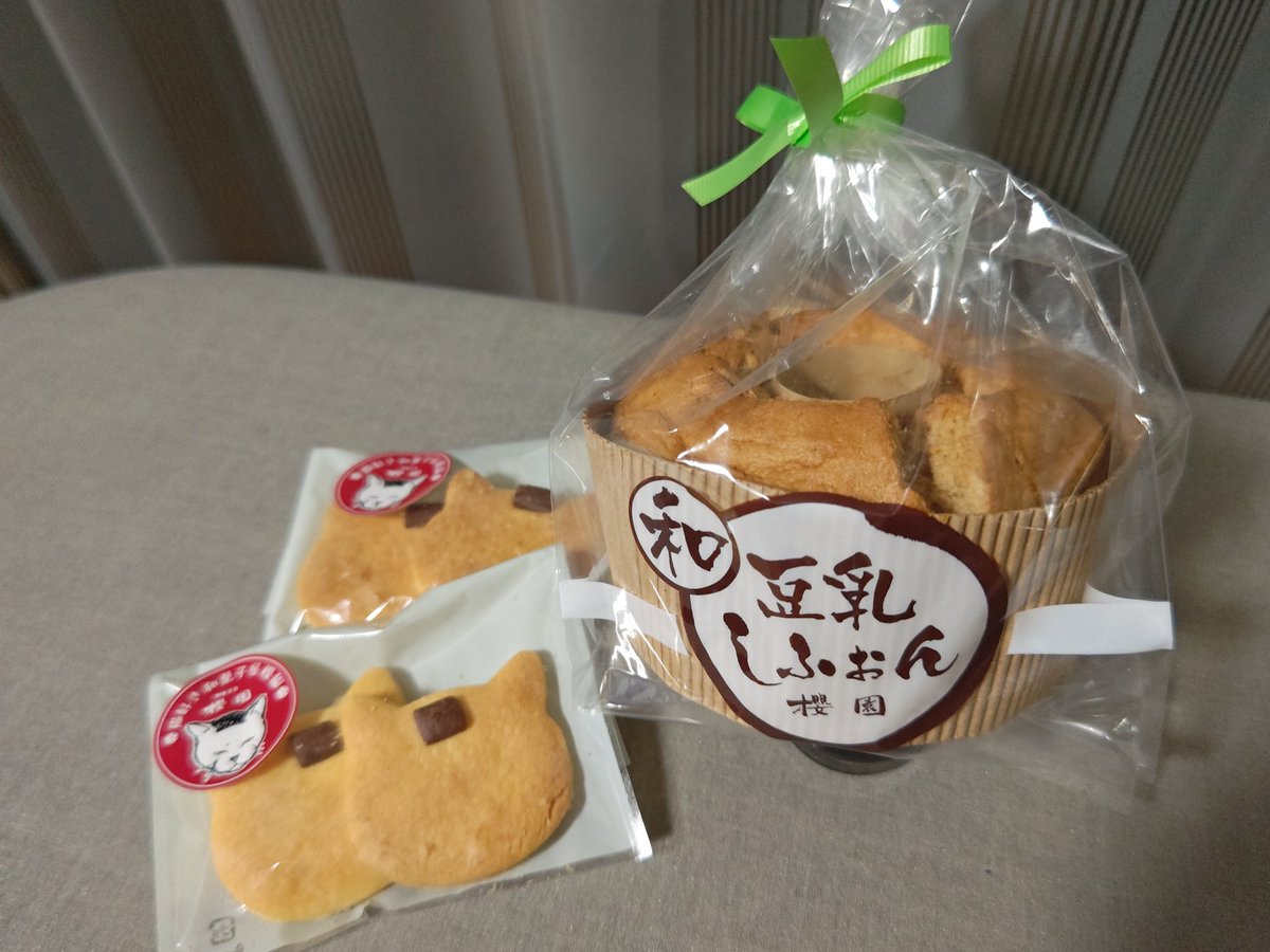 😸アクスタケース探しに DAISOへ··· ピッタリの見付けたよ🙌 なんか嬉しい～♪ 一緒に買ったクッキーと豆乳シフォンケーキ&シュークリームも食べるの楽しみです😋 #磯辺海苔男 #櫻園 #保護猫クッキー