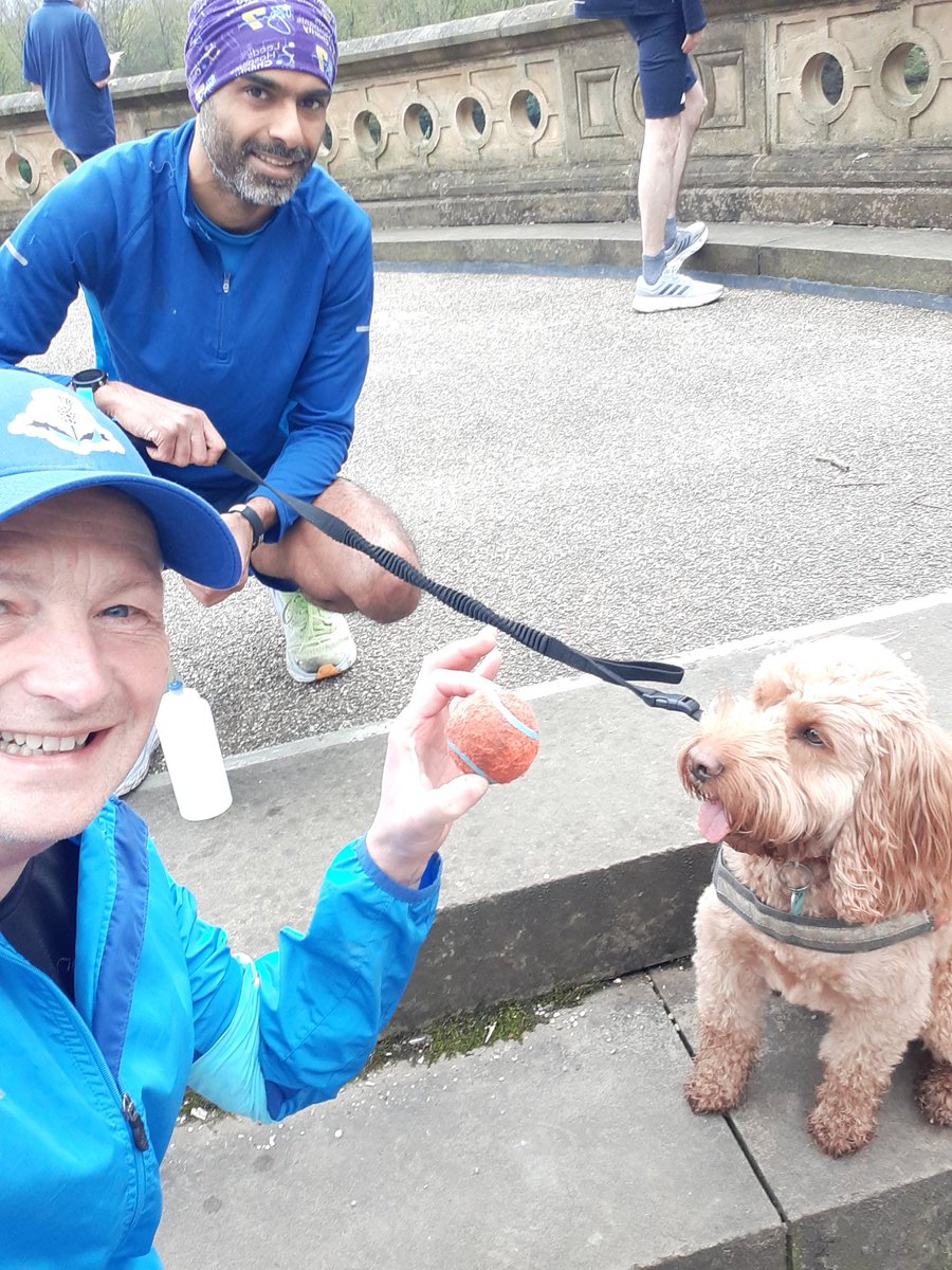 andy5000miles's tweet photo. 2 of my fave #parkrun companions ran together for the 1st time at Roberts Park #Saltaire in #Bradford this morning - 1 of these 2 is #running the @mcrmarathonm #ManchesterMarathon tomorrow so a leisurely outing this morning was perfect
#loveparkrun #ukrunchat #BarneytheCockapoo https://t.co/orWxiwAB2G