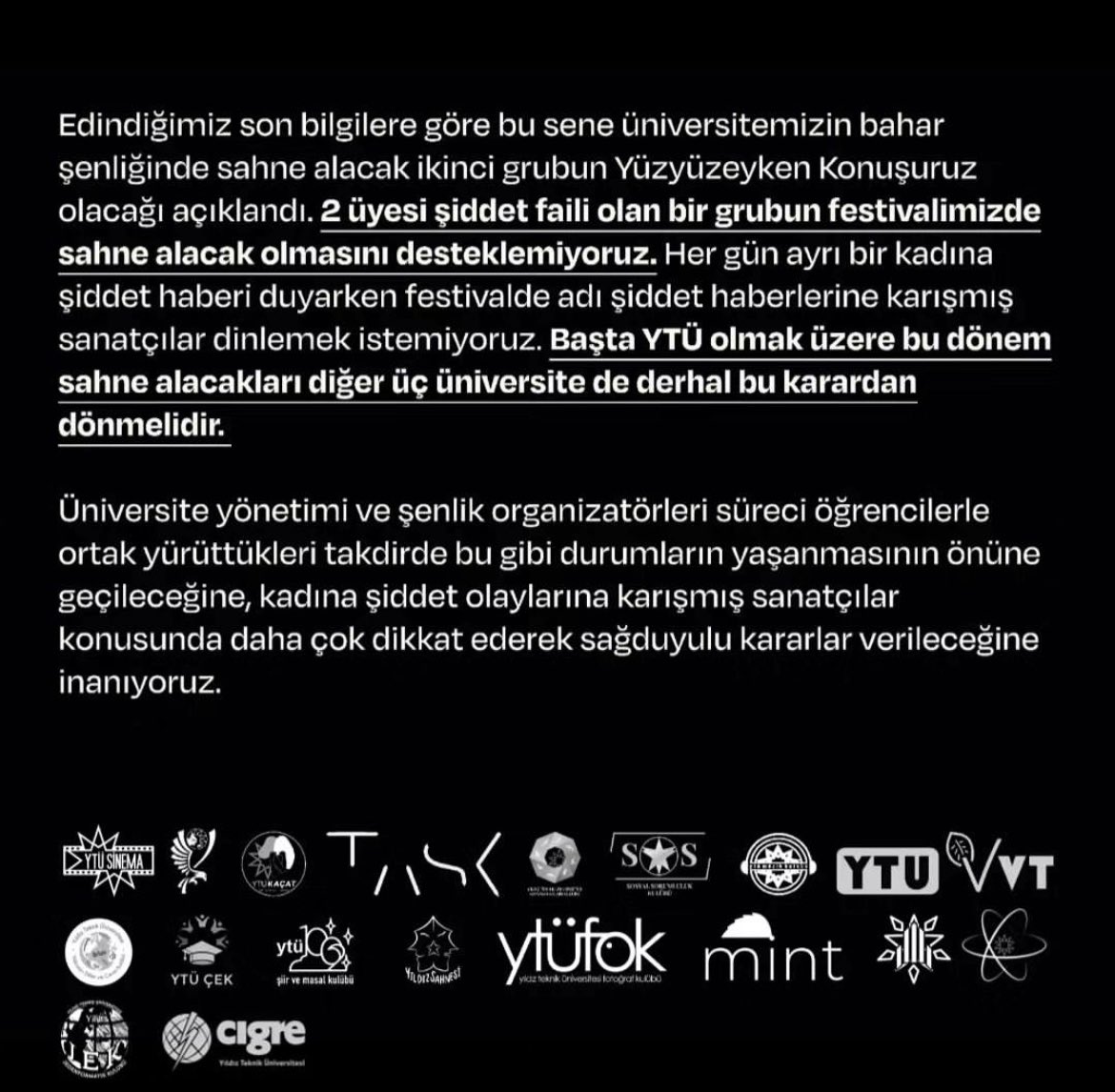ozllemce's tweet photo. @kalbenben @leblebi_demir Yüzyüzeyken Konuşuruz grubu festivalden çekildi.Bekliyoruz @kalbenben  💗 https://t.co/zsek3RdiVJ