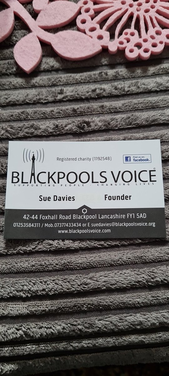 @reece_dinsdale Wondering if you could give a shout out to Blackpool voice who work tirelessly for the community for food parcels clothing homeless and loads more sue and Chris and us volunteers if you could it would be amazing and of course I thank you personally mate 😊