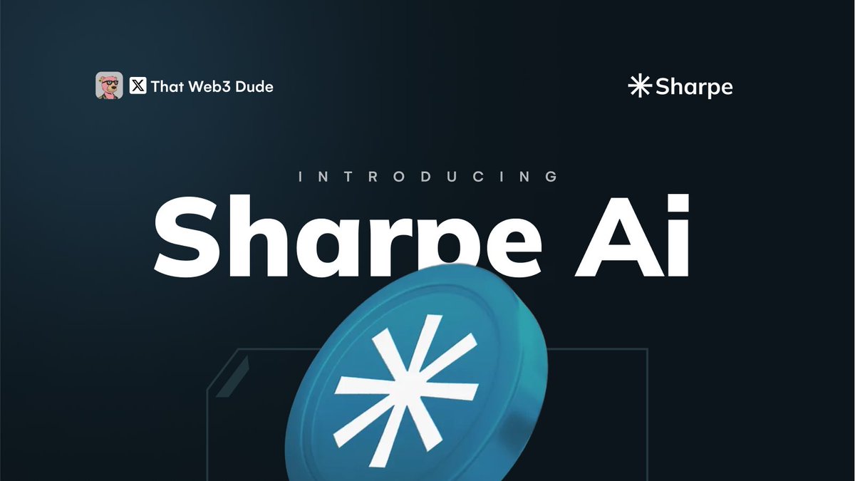 @1intro @goFYEO @bounce_bit @ZKasino_io @zksync @eigen_da 5. SharpeAI - @SharpeLabs
SharpeAI is a layer 2 DeFi protocol that aims at building a key middleware infrastructure for asset management.

Their products include:
→ Data Analytics Terminal
→ Advanced Dex Meta-Aggregator
→ Defi Execution and Automation
→ AI-Driven consumer App…