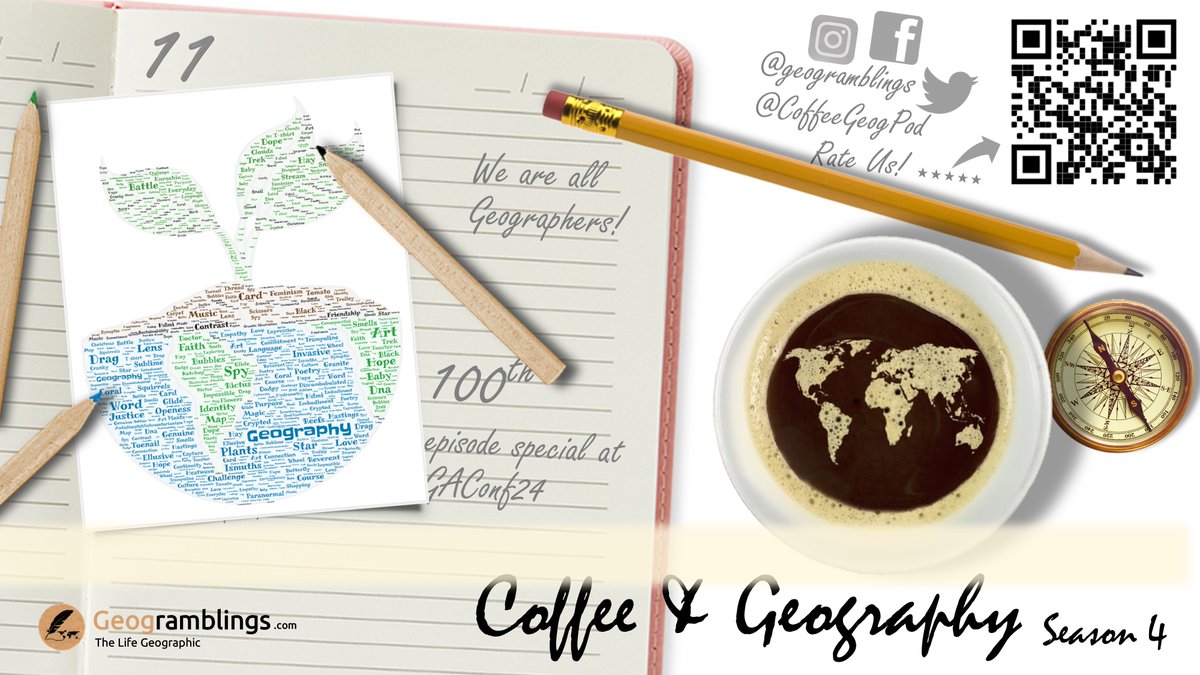🆕☕️🌍🎙️ Episode 💯! A special offering catching up with various past guests who attended @The_GA's #GAConf24 @RobboGeog @Jennnnnn_x @CMOGeography @dsinclair17 @DavidAlcock1 @GeogMum @hermionemiao @bobdigby @DoctorPreece @lcgeography @geography_DAF t.ly/NvdcY