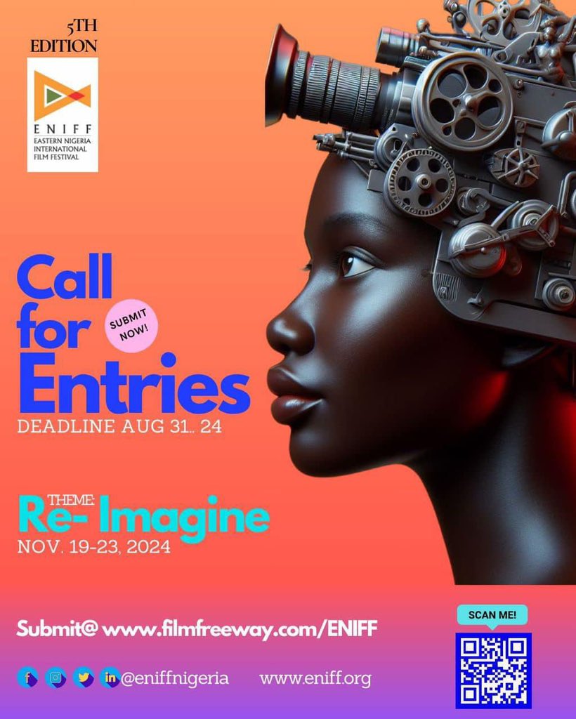 📣 Submissions Are Open for #ENIFF5! This year’s theme, ‘Re-Imagine’’ invites you to explore new horizons and bring forth stories that offer new perspectives and redefine norms. To enter your film🎬 filmfreeway.com/ENIFF