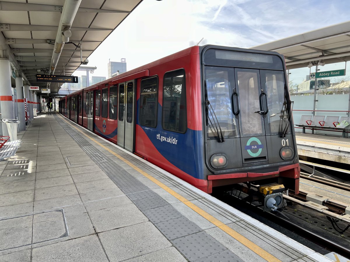 01 at #AbbeyRoad on her way to #WoolwichArsenal #DocklandsLightRailway 13/4/24