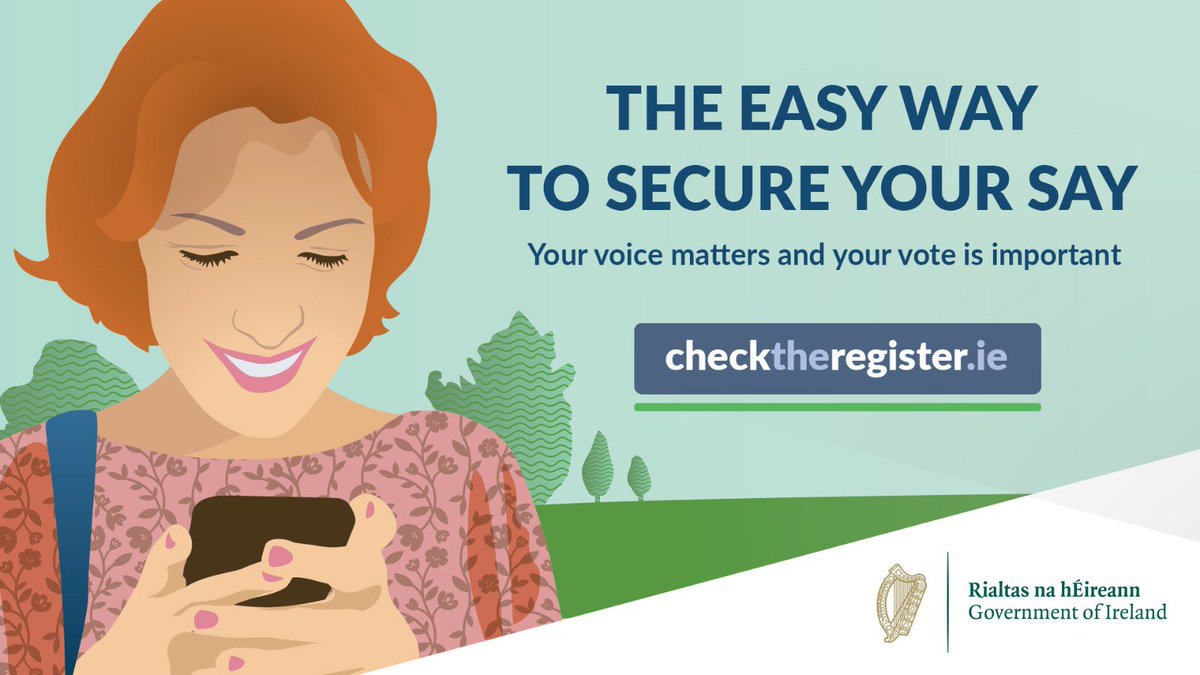 ✅ It’s time to #CheckTheRegister Even if you are already registered, you now need to add your PPSN, date of birth and eircode to the register. This helps to ensure the accuracy of the electoral register. ❗ IMPORTANT: If your nationality status has changed since you have last